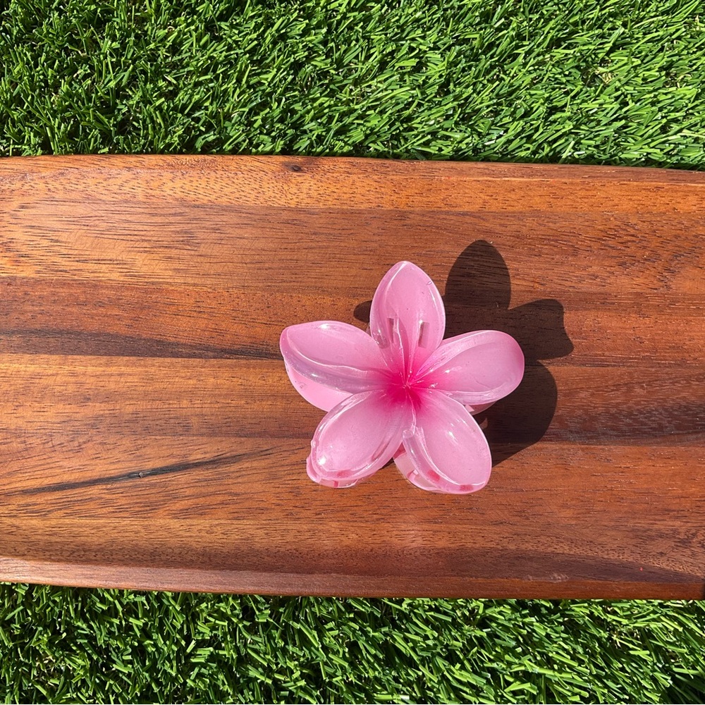 Pink Flower Hairclip